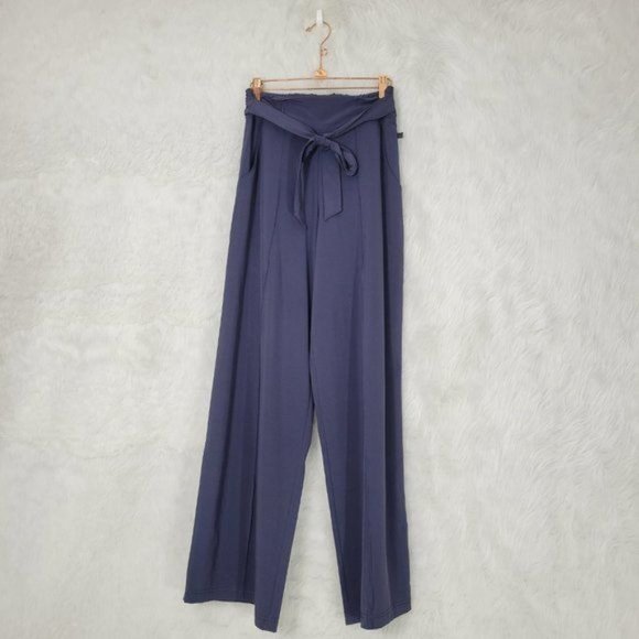 Lululemon Cadet Blue Noir Wide Leg High Rise Pants Women's 6 - Picture 4 of 16